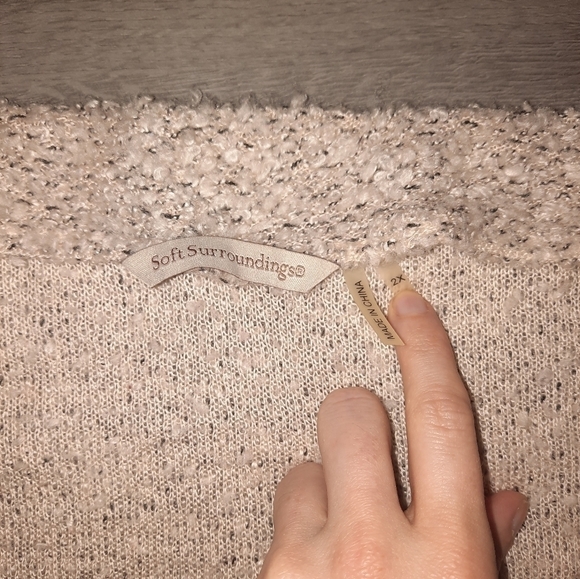 Soft Surroundings Tan Wool Pullover Tunic Sweater - Picture 4 of 5